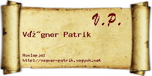 Vágner Patrik névjegykártya